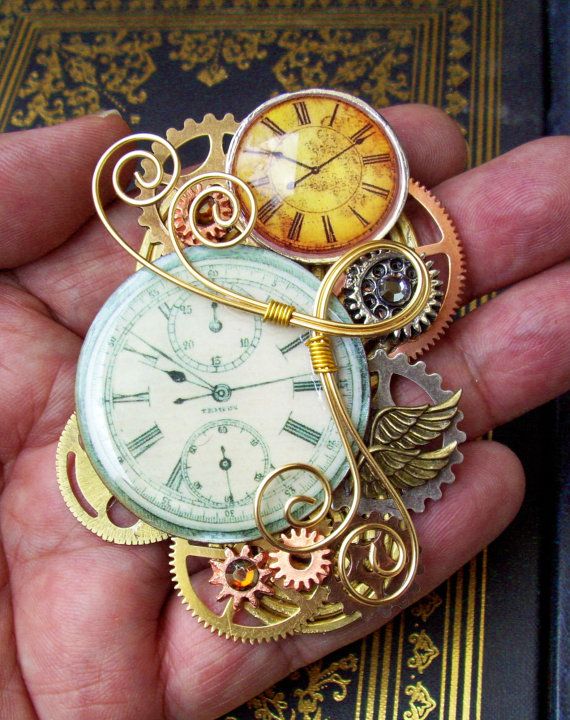 reloj estilo steampunk diseño único