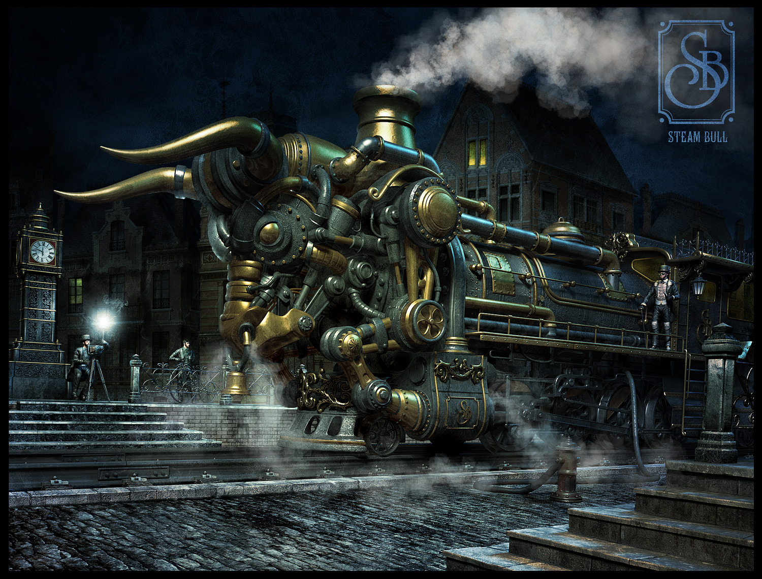 wallpaper ferrocarril steampunk