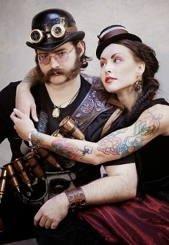 tatuajes steampunk pareja
