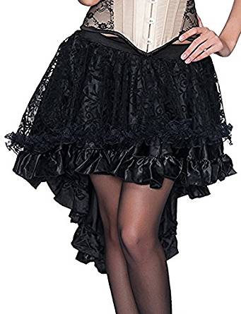 falda de color negro estilo steampunk comprar amazon